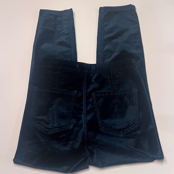 Free People We The Free Sweet Jane Velvet Skinny Jeans Pants in Neptune Green 26 - Picture 11 of 16